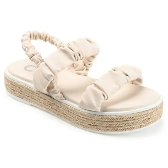 Journee Collection Womens Knowles Tru Comfort Foam Espadrille Platform Sandals image {13}