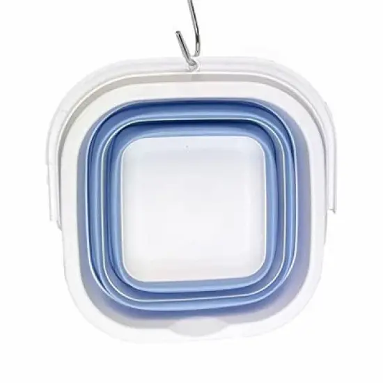 SAMMART 5L (1.3 Gallon) Collapsible Rectangular Handy Basket/Bucket image {3}