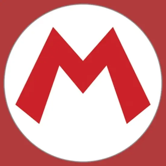 Men's Nintendo Mario Circle Icon T-Shirt image {1}