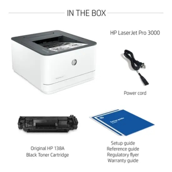HP LaserJet Pro 3001dw Laser Printer, Black And White Mobile Print Up to 50,000 image {7}