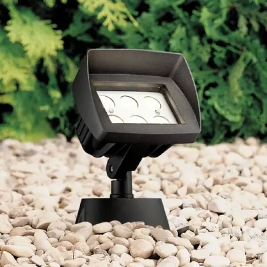 Super Duty Eastham 8" High Black LED Landscape Flood Light image {1}