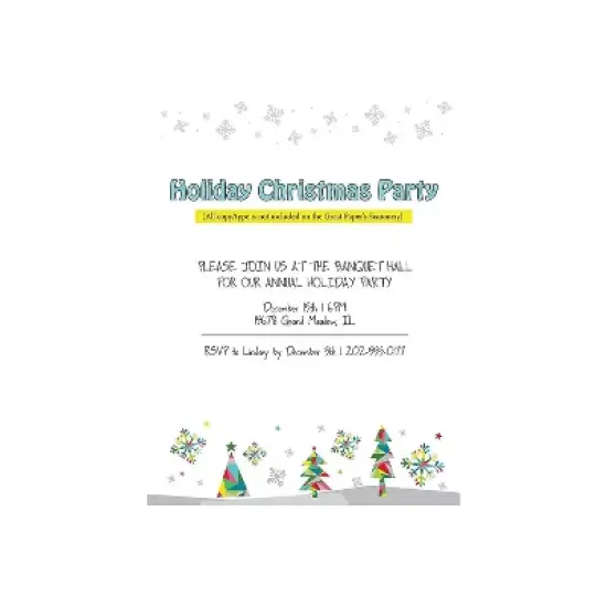 Great Papers Holiday Letterhead 80/Count (2015043) image {1}