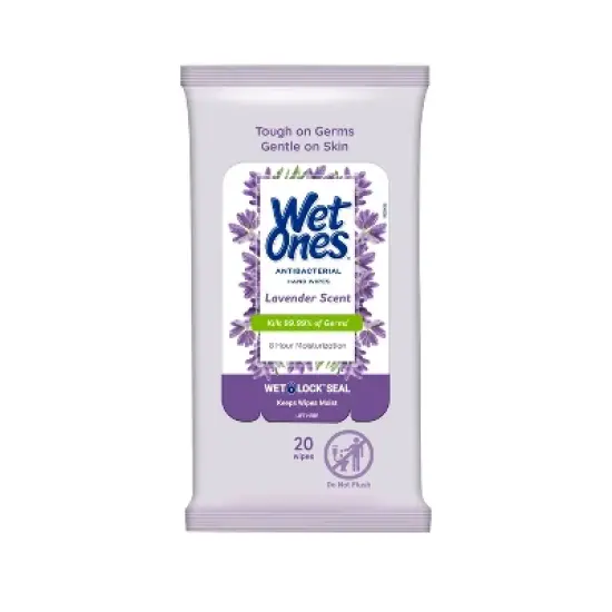 Wet Ones Antibacterial Hand Wipes Lavender - 20ct image {6}