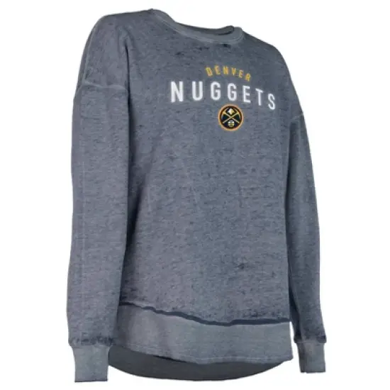 NBA Denver Nuggets Women's Burnout Crew Neck Fleece Sweatshirt image {2}
