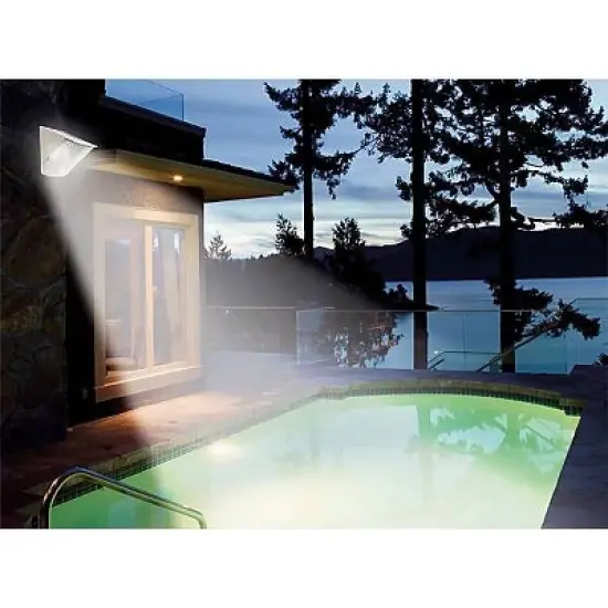 Maxsa Innovations Solar Powered Motion Activated Wedge Light White image {2}