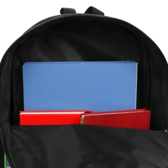 Minecraft 5-Piece Set: 16&rdquo; Backpack, Lunchbox, Utility Case, Rubber Keychain, and Carabiner image {5}