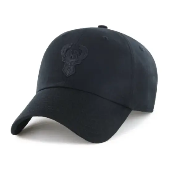 NBA Milwaukee Bucks Black Tonal Clean Up Baseball Hat image {2}