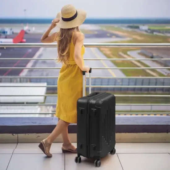 Karl Home 3 Piece Set ABS Trolley Cases Striped Pattern Blue image {10}