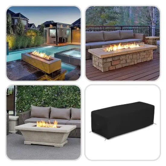 Covers&All Rectangular Fire Pit Cover, Rectangle shape image {6}