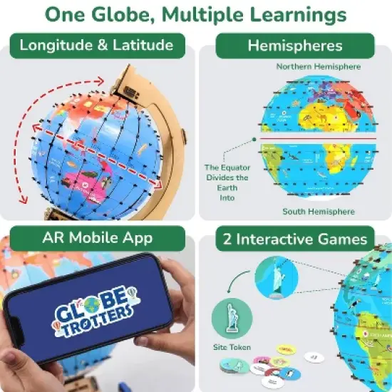 Smartivity Globe Explorer STEM Toy: Creative Engineering Building Kit, Problem Solving Skills, 367 Pieces image {3}