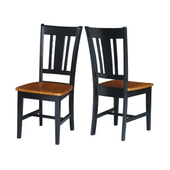 Set of 2 San Remo Splatback Chairs - International Concepts image {21}