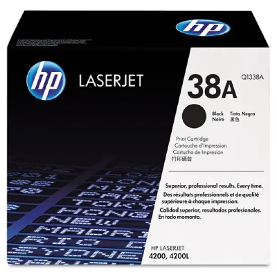 HP 38A Black Standard Yield toner Cartridge (Q1338A) image {1}