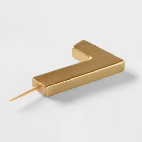 Number 7 Gold Candle - Spritz&trade; image {3}