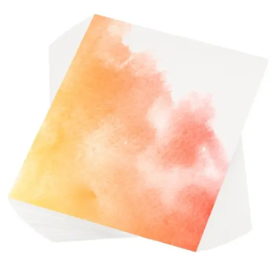 Unique Bargains Pure Cotton Water Coloring Paint Papers 100 Pcs White image {15}