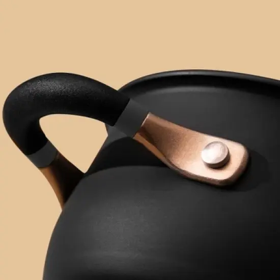 Meyer Accent Series 5qt Stainless Steel Induction Stockpot Matte Black image {2}