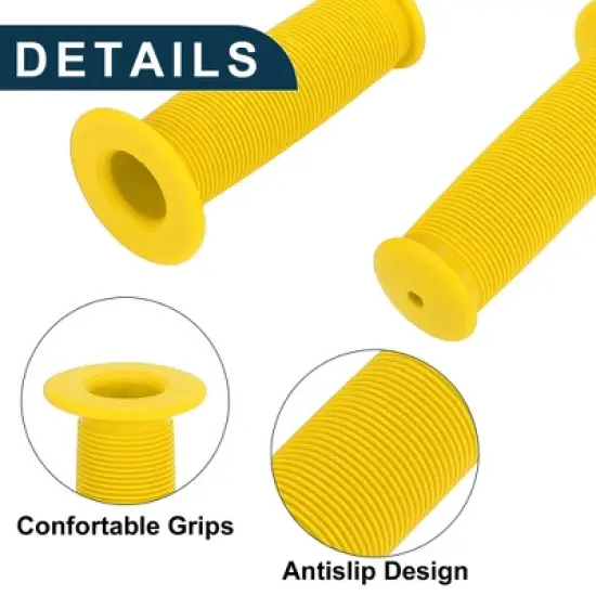 Unique Bargains Bike Handlebar Grips Covers 3.94" Yellow 1 Pair image {3}