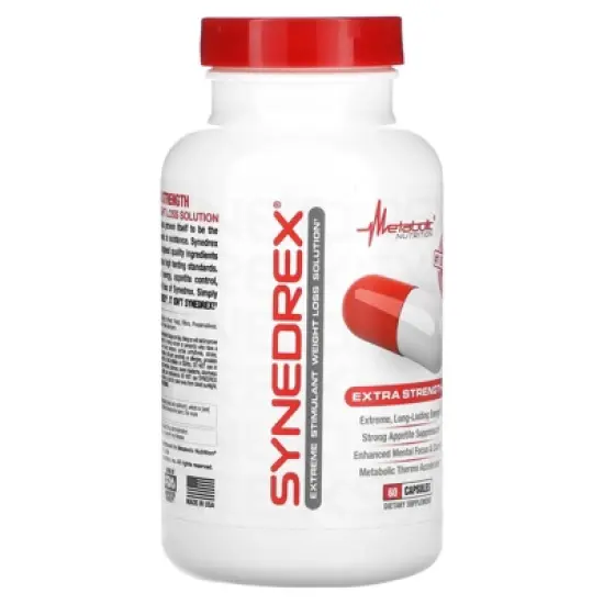 Metabolic Nutrition Synedrex, Extreme Stimulant Weight Loss Solution, 60 Capsules image {3}