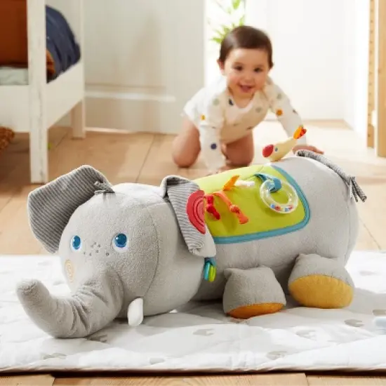 HABA Discovery Elephant - Oversized Plush Sensory Activity Toy for Baby Nursery's - Ages 6 Months + image {7}