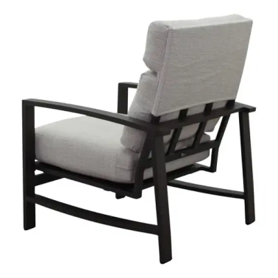 Courtyard Casual Santorini 5 pc Firepit Seating Group  Includes:  One 48" Round Fire Pit and 4 Santorini Club Chairs image {7}