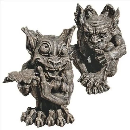 Design Toscano Babble and Whisper, The Gothic Gargoyle Sculptures image {1}