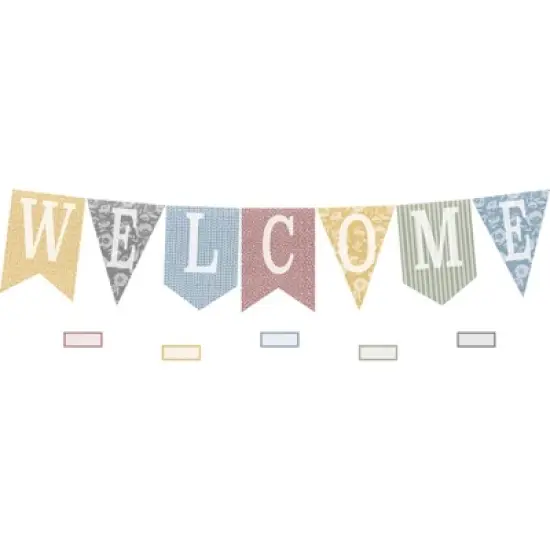 Teacher Created Resources&reg; Classroom Cottage Pennants Welcome Bulletin Board Set, 53 Pieces image {2}