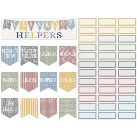Teacher Created Resources&reg; Classroom Cottage Classroom Helpers Mini Bulletin Board Set, 48 Pieces image {1}