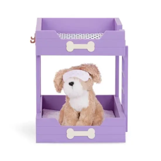 Our Generation Pet Dog Plush & Bunk Bed Home Furniture Accessory Set image {3}