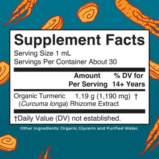 MaryRuth's Turmeric Drops, Org, 1 oz image {1}