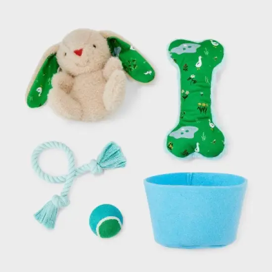 Gift Basket Dog Rope Plush Toy Set - 3pc - Boots & Barkley&trade; image {1}