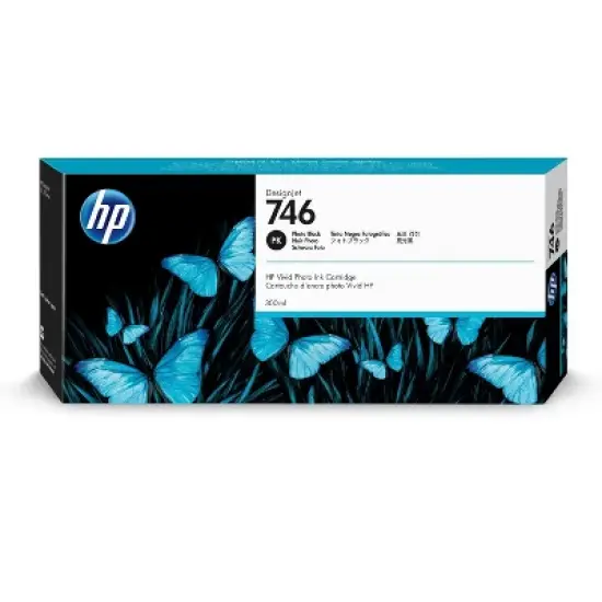 HP 746 300-ml Photo Black DesignJet Ink Cartridge, P2V82A image {4}
