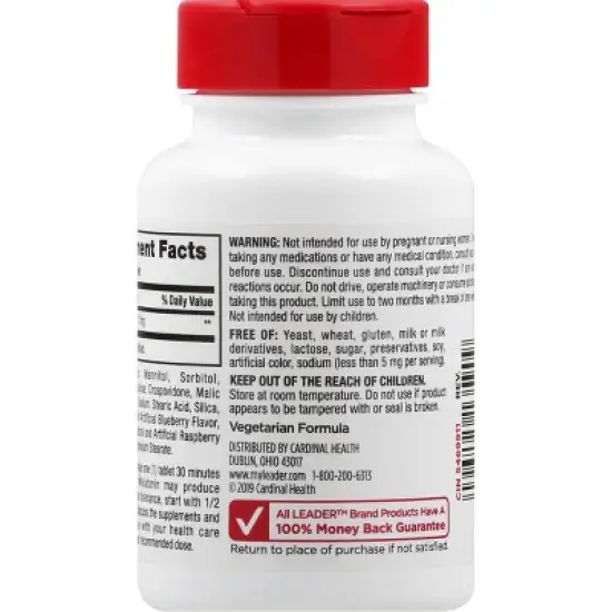 Leader 12 mg Tablets Melatonin 90 ea image {2}