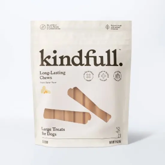 Long Lasting Peanut Butter Flavor Dog Treats - Large - 21oz - Kindfull&trade; image {3}