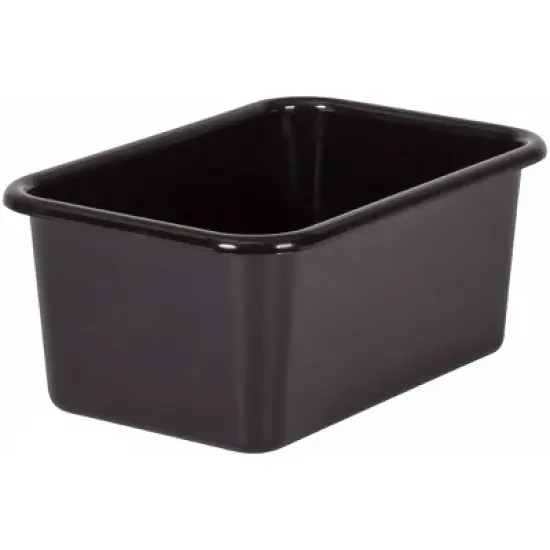 Teacher Created Resources&reg; Black Small Plastic Storage Bin, Pack of 6 image {2}