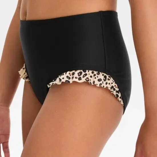 Girls' Leopard Spot Printed Bikini Set - Cat & Jack&trade; Beige image {1}