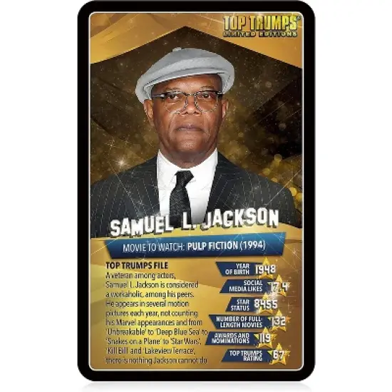 Top Trumps Movie Stars Card Game image {2}