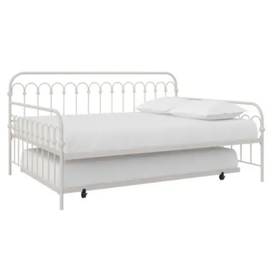 Twin Bright Pop Metal Daybed with Roll Out Trundle - Novogratz image {2}
