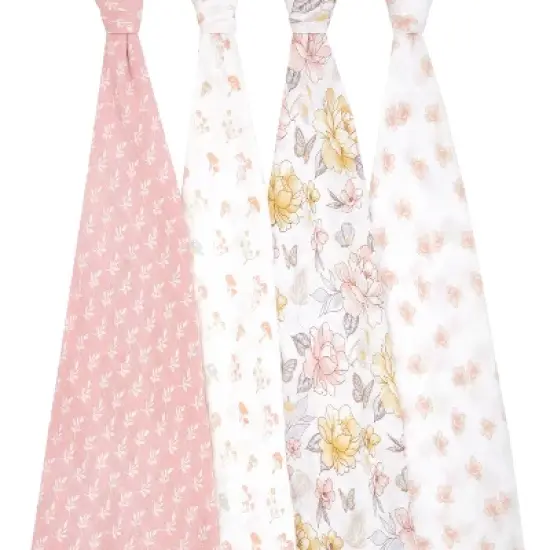 aden + anais muslin swaddle blankets - 4pk image {5}