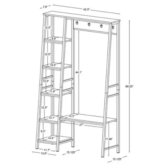 Austin Hall Tree - Linon image {8}