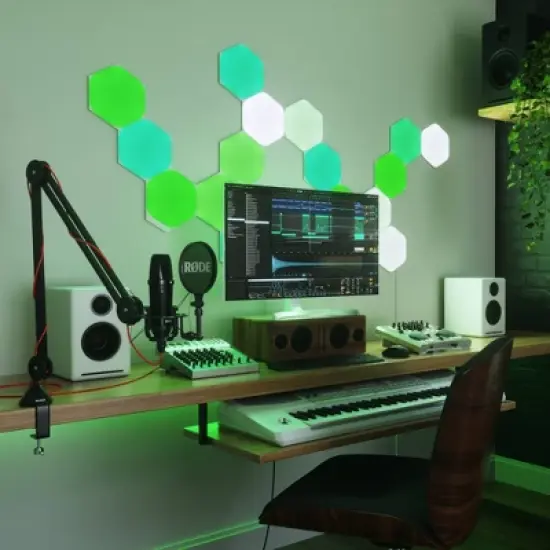 Nanoleaf 3pk Shapes Hexagon Expansion Kit LED Light Bulbs image {7}