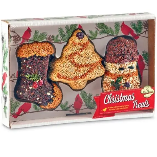 Collections Etc Festive Holiday Birdseed Feeders - Set of 3 image {2}