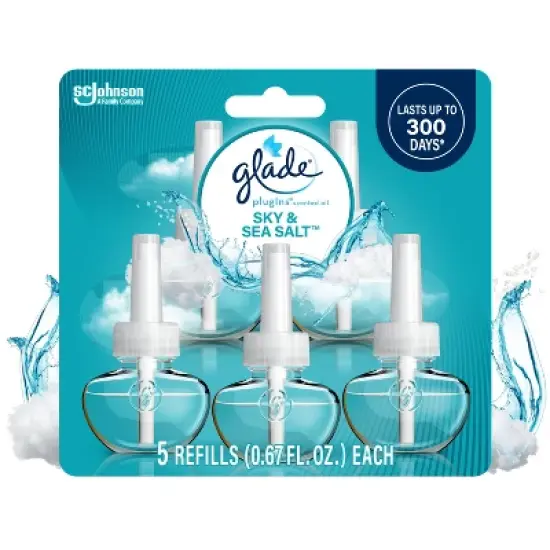 Glade PlugIns Scented Oil Air Freshener Refills - Sky & Sea Salt - 3.35 fl oz/5pk image {15}