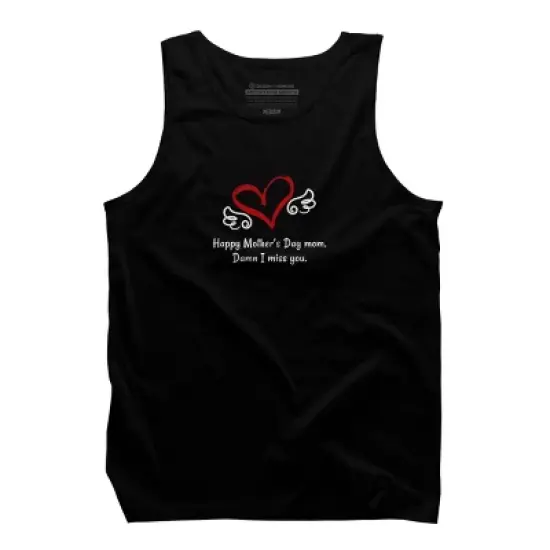 Men's Design By Humans Happy Mother's Day Miss You Mom By graceandfinn Tank Top image {2}