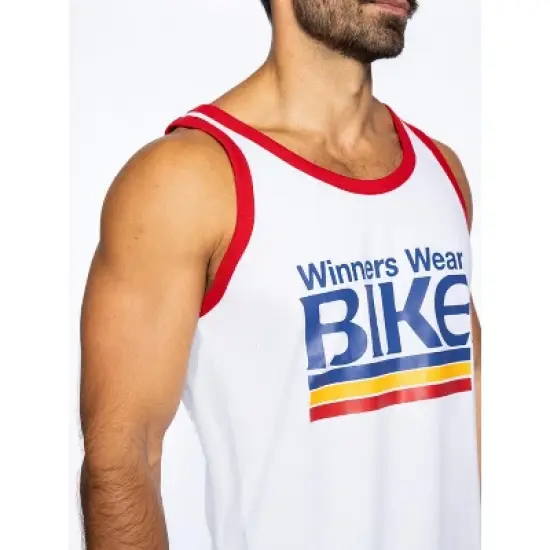 BIKE Athletic Logo Ringer Tank Top image {2}