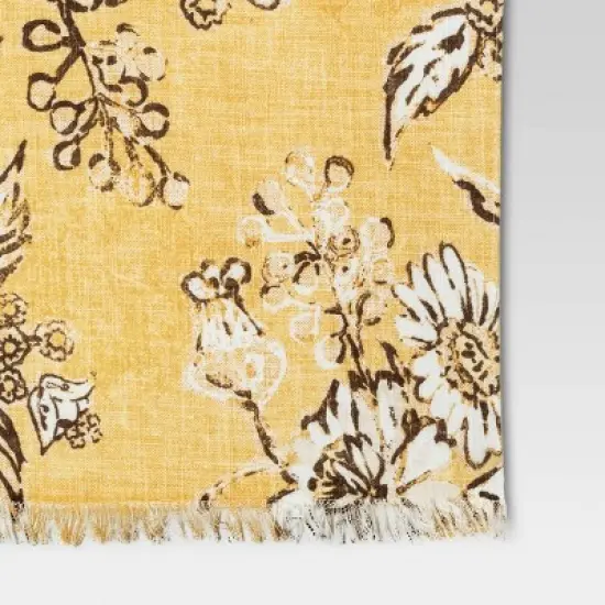 Cotton Flower Printed Fused Placemat Yellow - Threshold&trade; image {2}