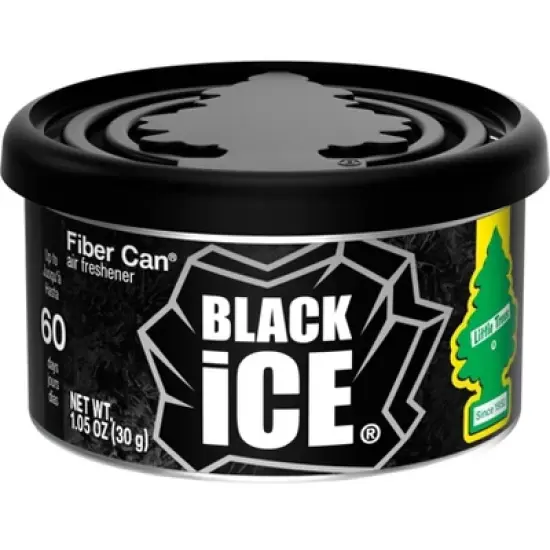 Little Trees Black Ice Fiber Can Air Freshener: Car Freshener, Adjustable Fragrance, Non-Powered, 1.05 oz image {6}