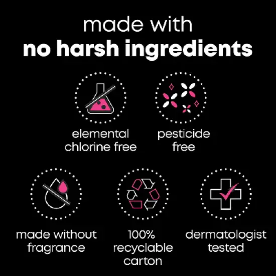 U by Kotex Balance Ultra Thin Extra Heavy Overnight Pads with Wings - Unscented image {9}