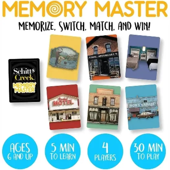 Aquarius Puzzles Schitts Creek Memory Master Game | 4 Players image {1}
