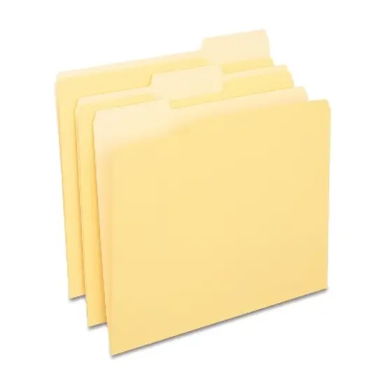 MyOfficeInnovations File Folders 3-Tab Letter Size Yellow 24/Pack (659800) image {7}