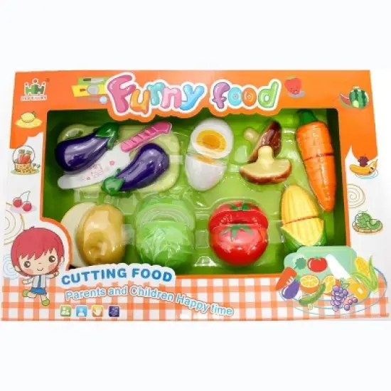 Link Little Kitchen Fun Cutting Vegetables Super Food Playset, Basic Skills Development, Pretend Play Toy For Kids image {2}