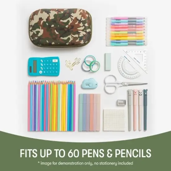 ZIPIT Camo Pencil Case, Pencil Box for Boys image {4}